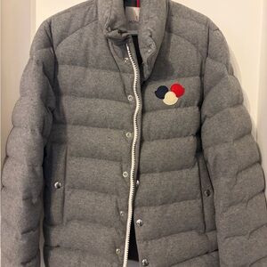 Moncler Heather Gray Jacket wool MONCLER BREVAL Down jacket B209141835000 size 3